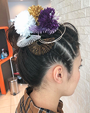 鈴鹿市にあるヘアーデザイン「グルーヴ」のヘアセット、ヘアアレンジ